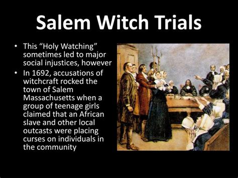 Performance as Catharsis: Healing the Wounds of the Witch Trials' Fall